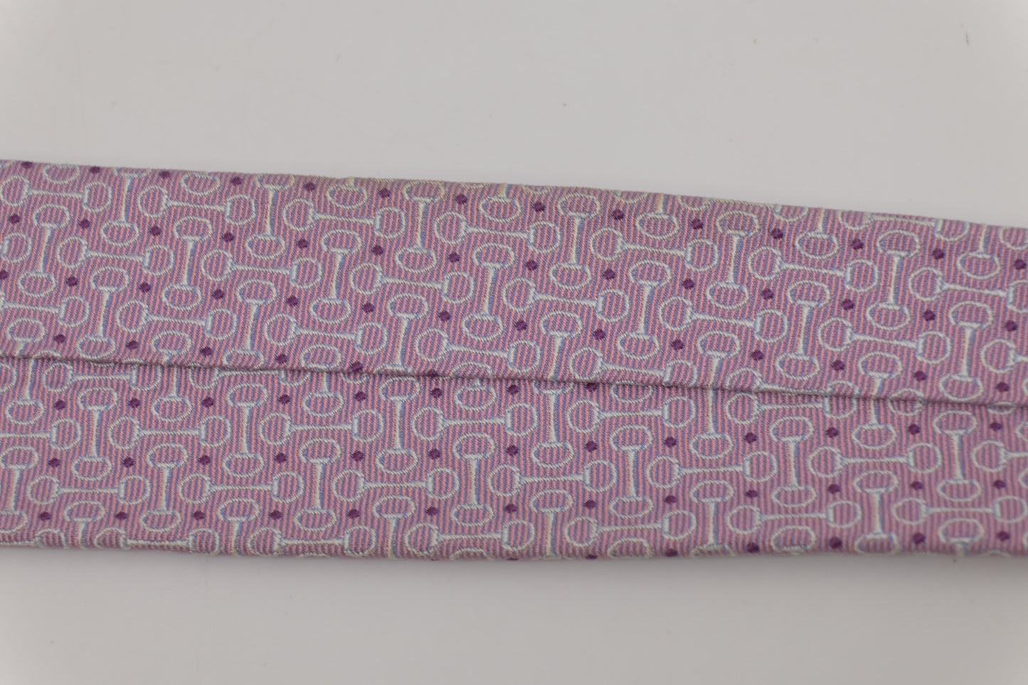 Hermes Tie in Pink Silk