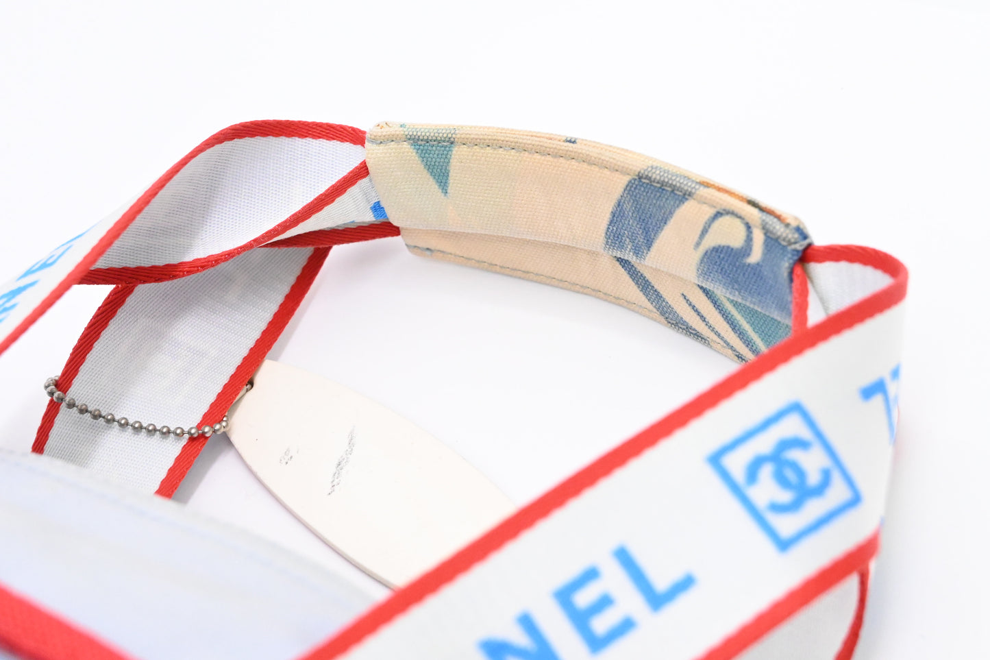 Chanel Small Surf Line Tote in Light Blue Canvas