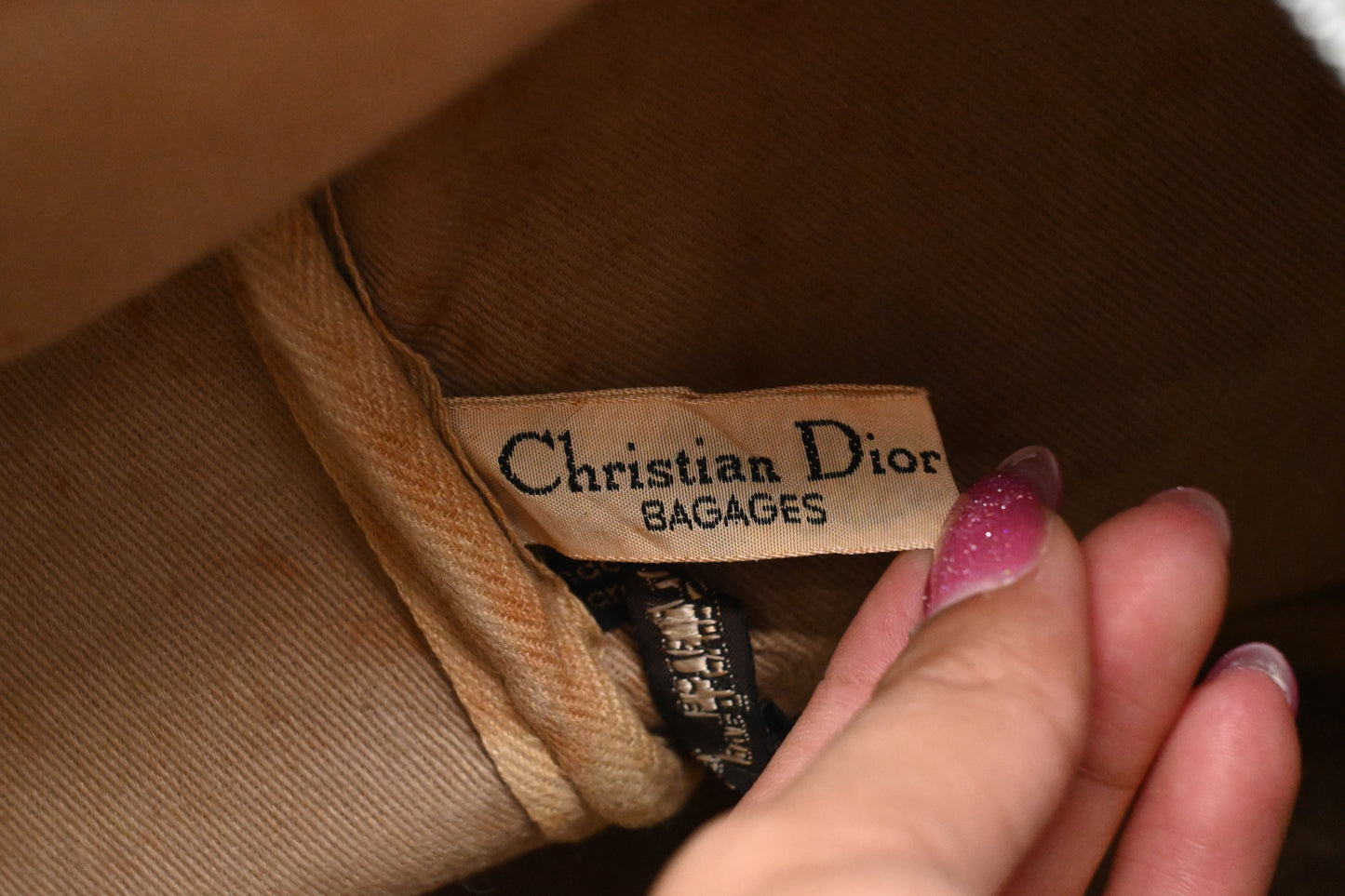 Dior Boston Bag in Navy Blue Oblique Canvas