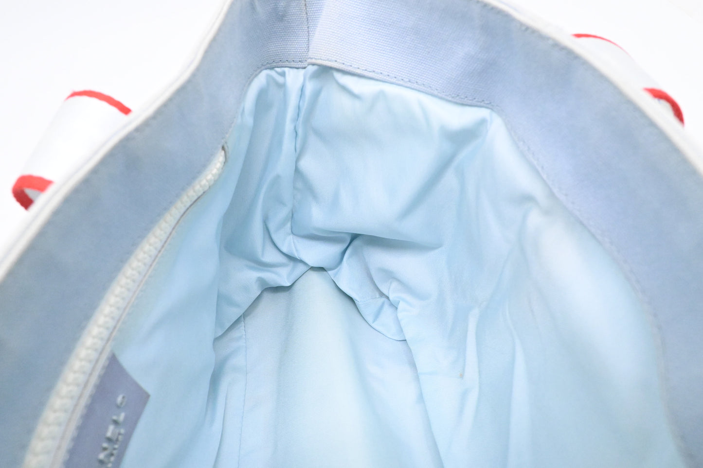 Chanel Small Surf Line Tote in Light Blue Canvas