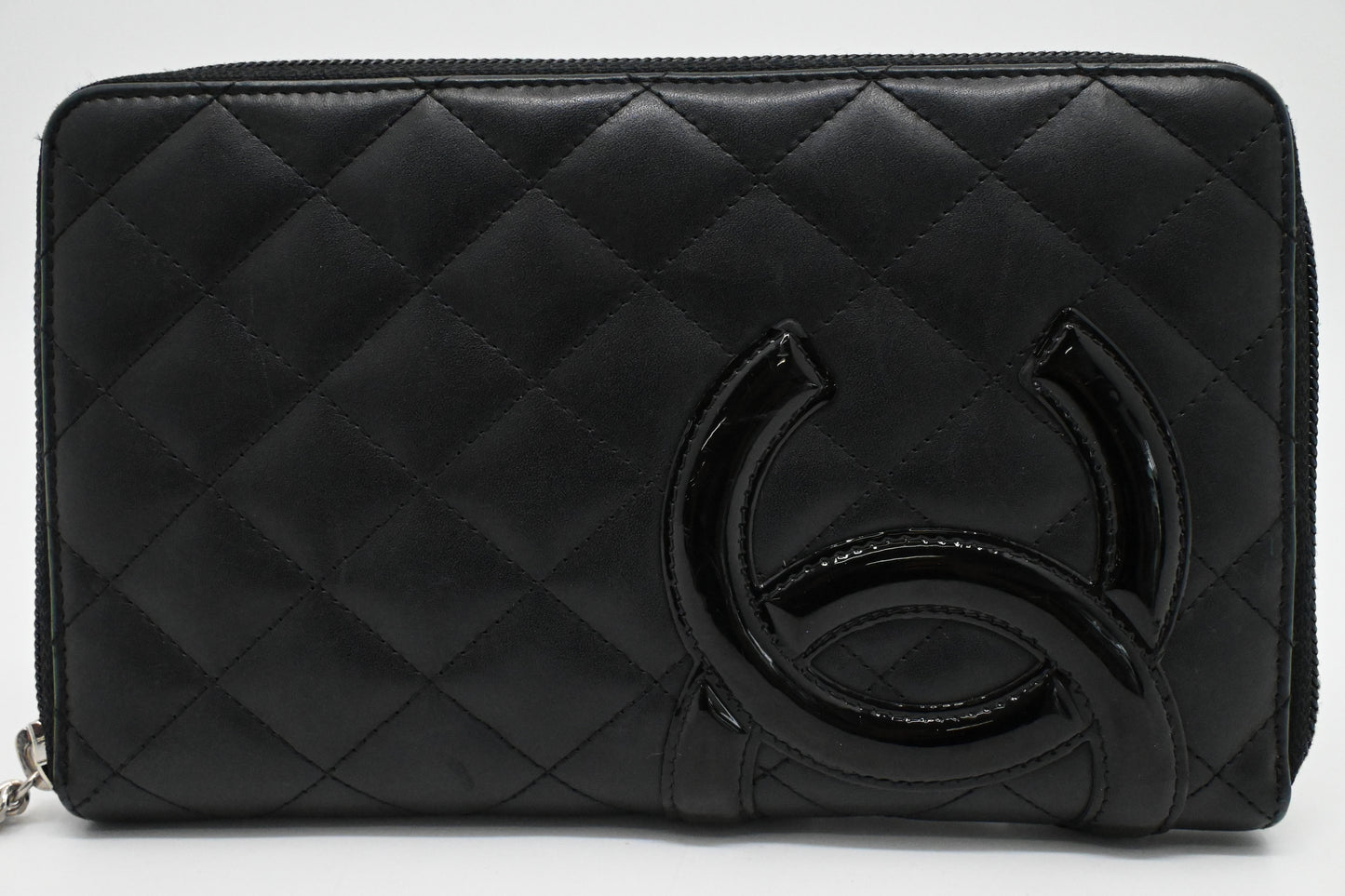 Chanel Cambon Organizer in Black Leather