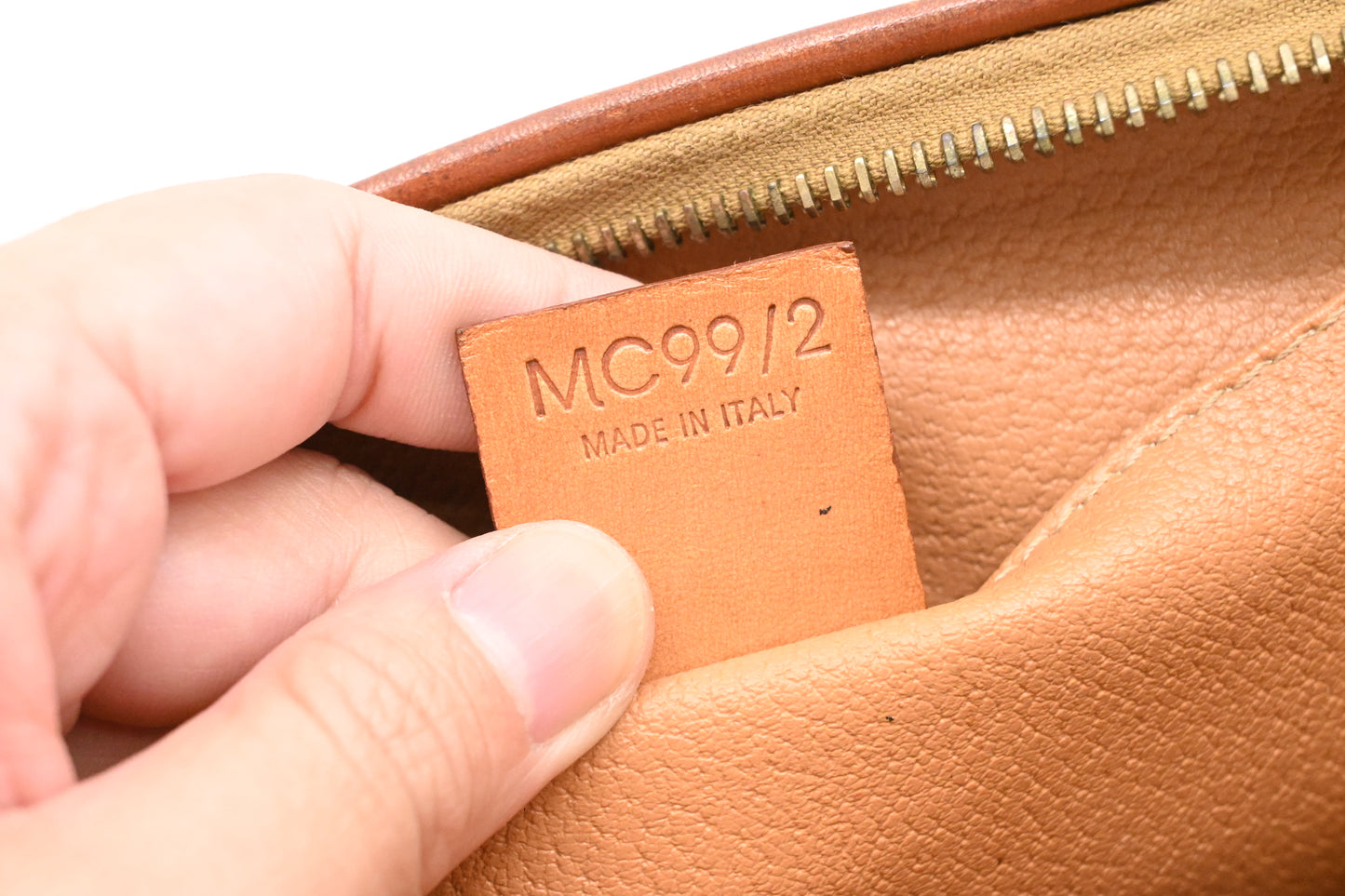 Celine Clutch Bag in Brown Macadam Canvas