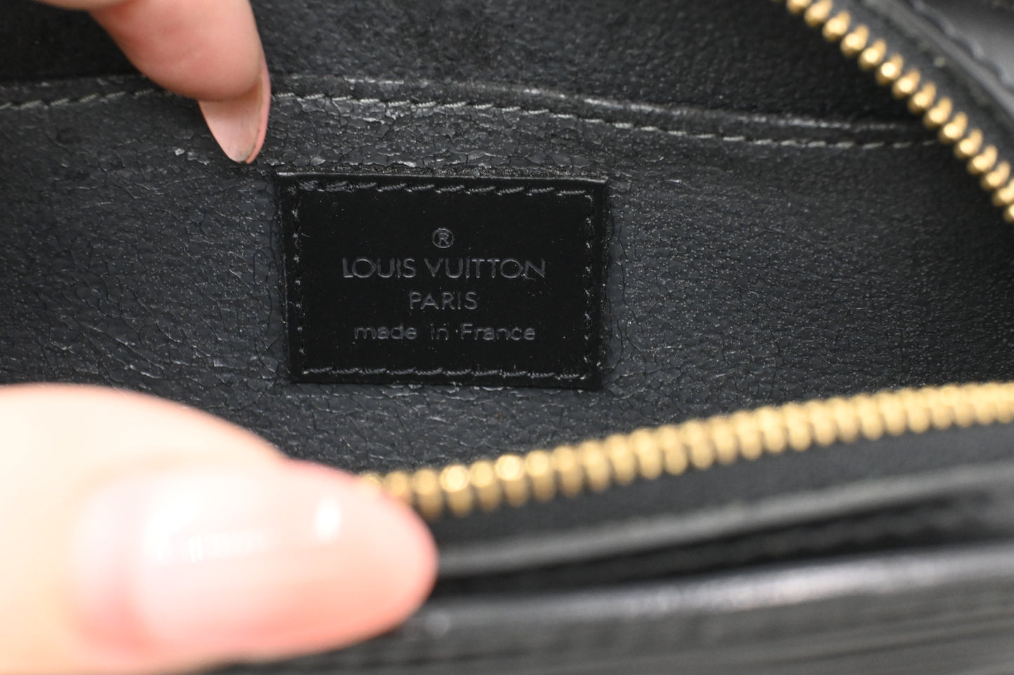 Louis Vuitton Dauphine PM Pouch in Black Epi Leather