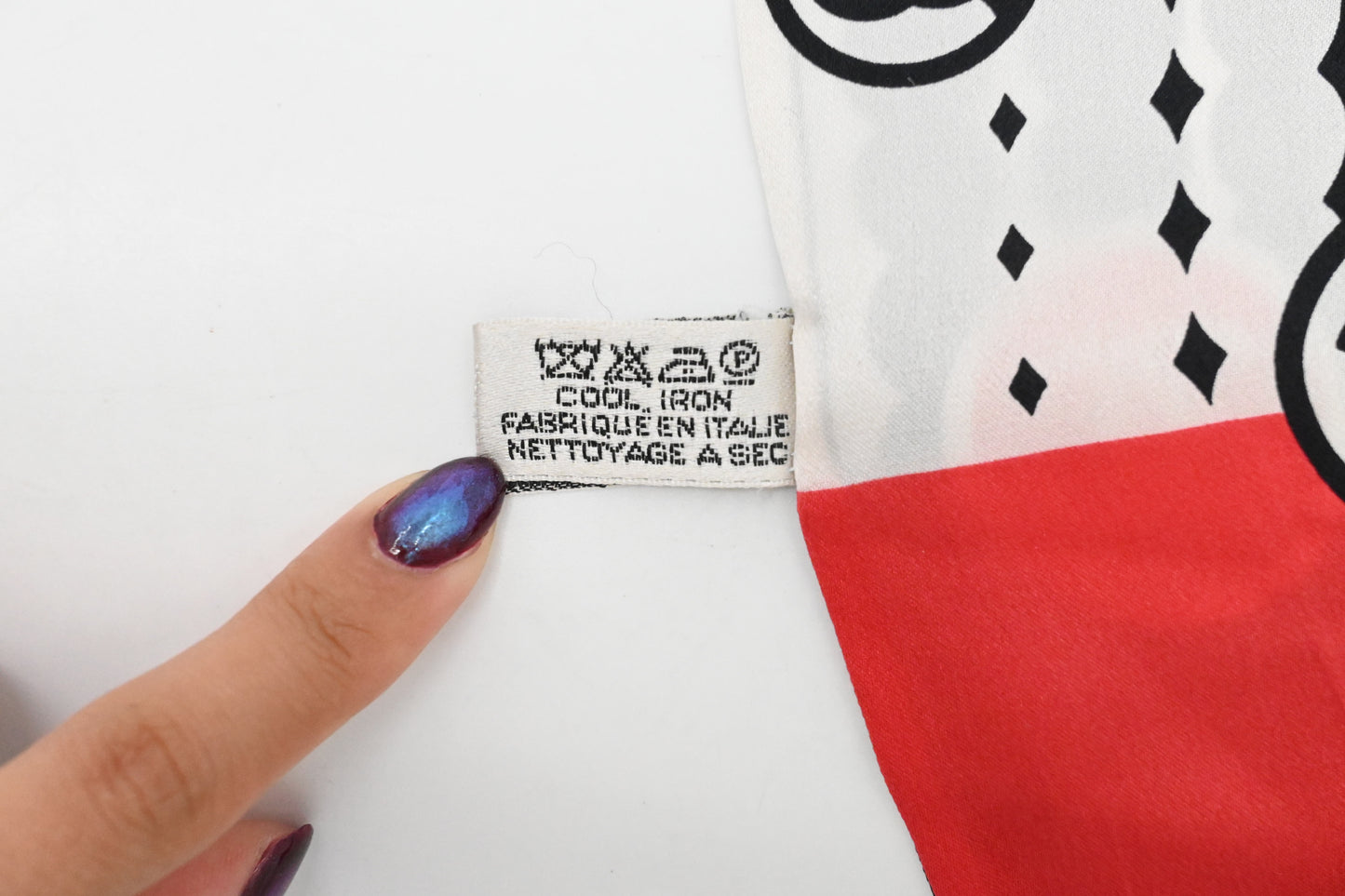 Chanel Bandeau in Black and White Silk