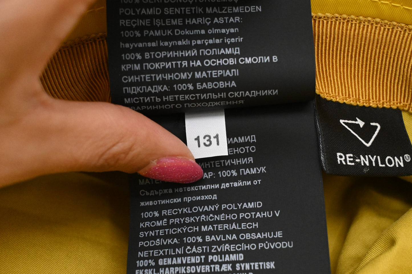 Prada Bucket Hat in Yellow Re-Nylon
