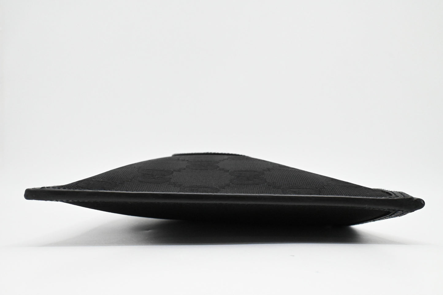 Gucci "Off the Grid" Wristlet Pouch in Black Canvas