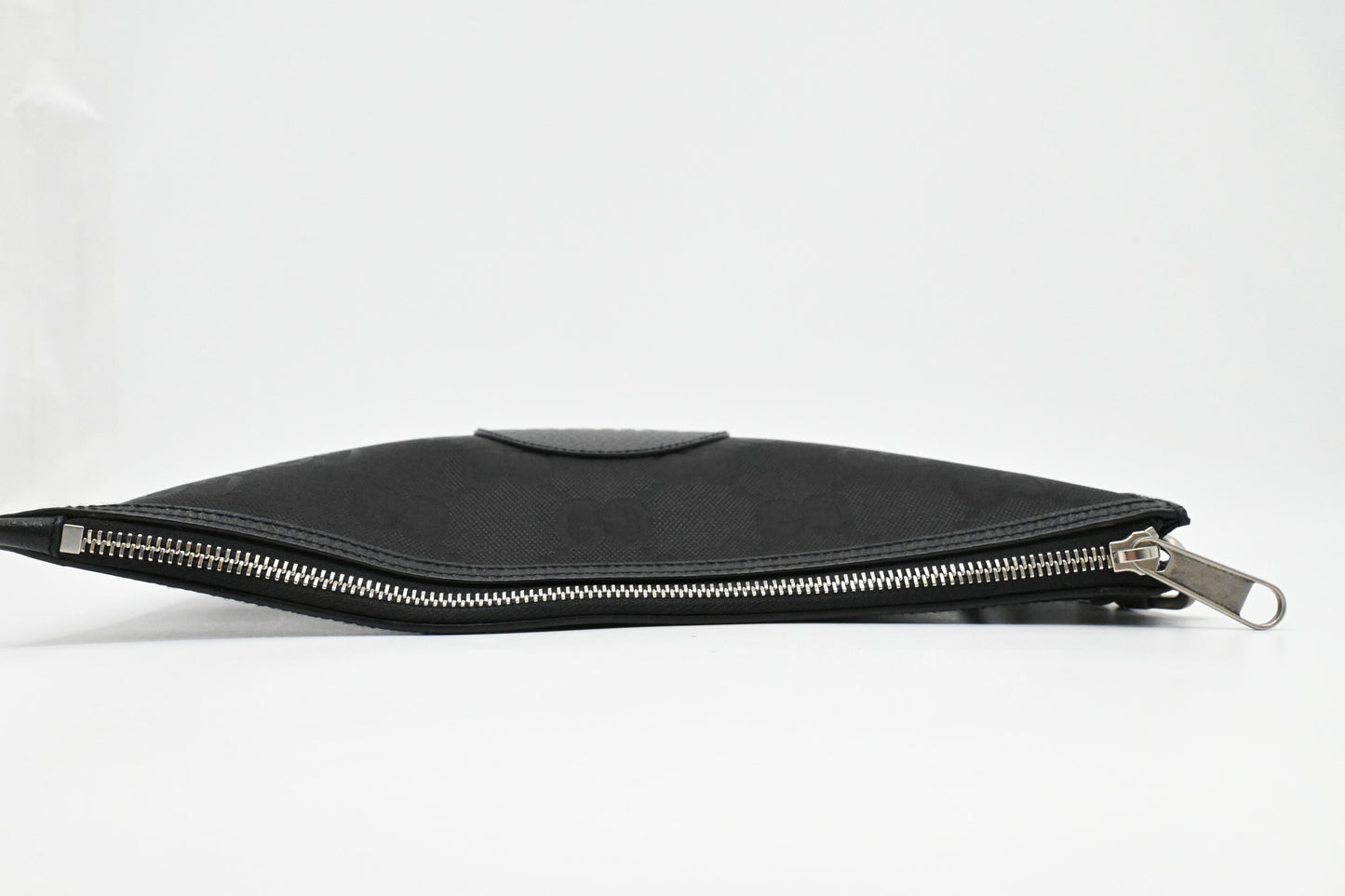 Gucci "Off the Grid" Wristlet Pouch in Black Canvas