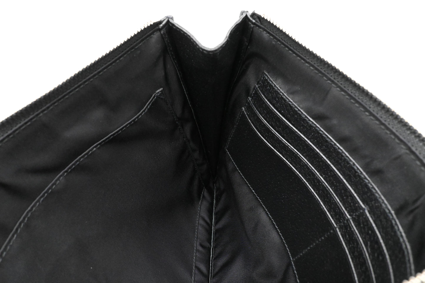 Gucci "Off the Grid" Wristlet Pouch in Black Canvas