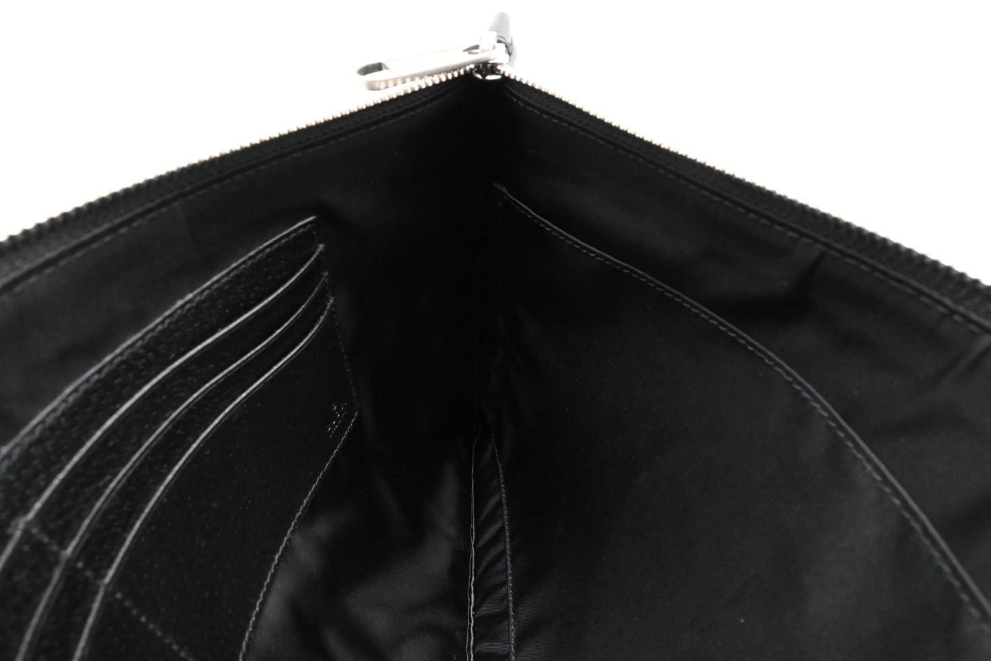 Gucci "Off the Grid" Wristlet Pouch in Black Canvas
