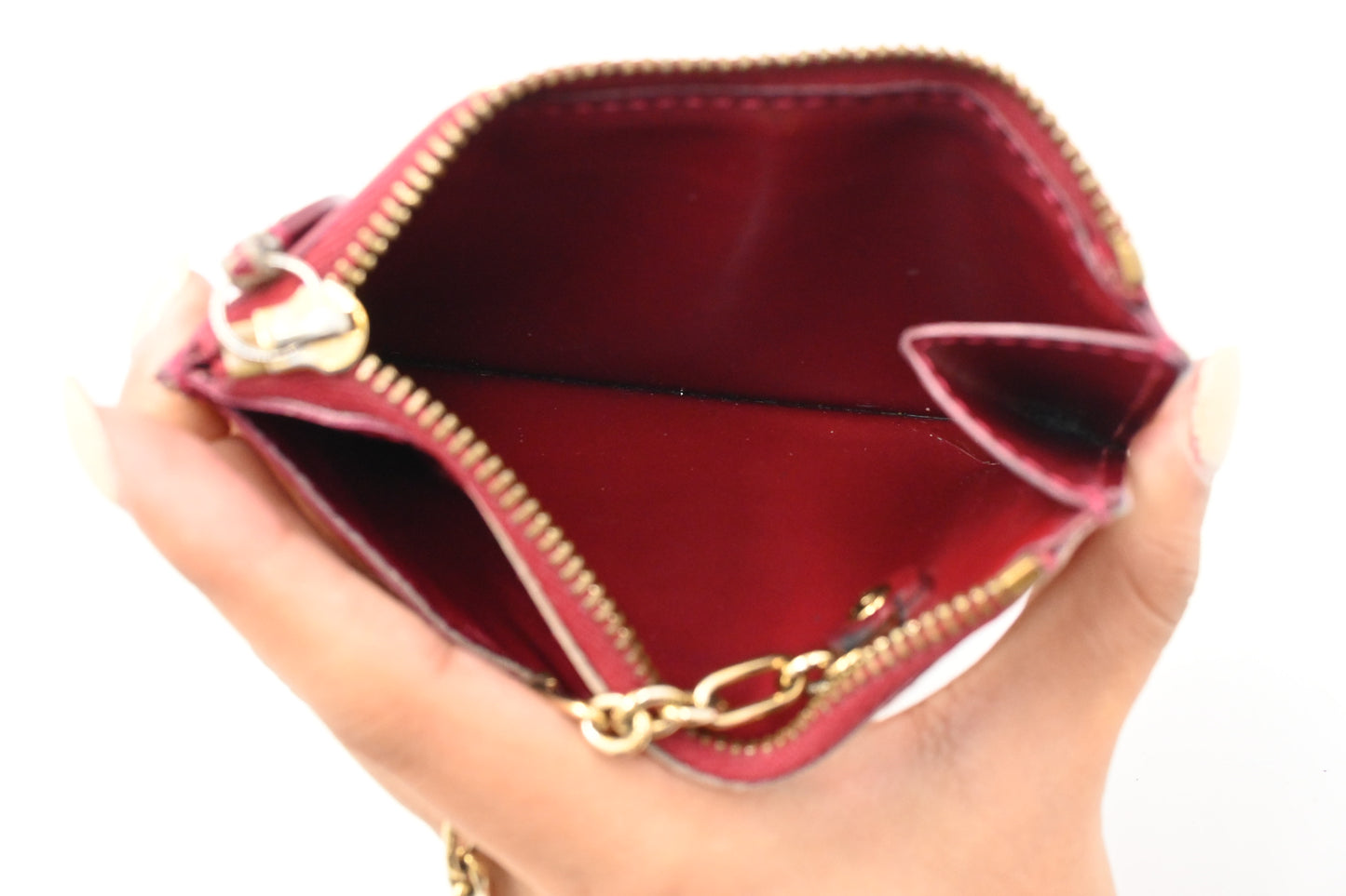 Louis Vuitton Cles NM in Indian Rose Vernis Leather