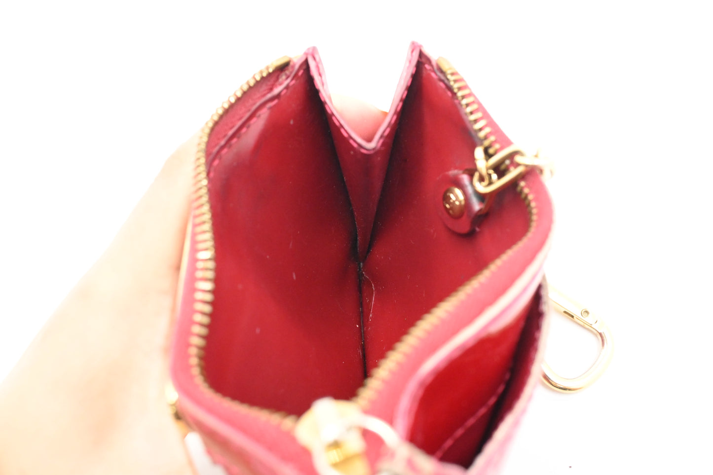 Louis Vuitton Cles NM in Indian Rose Vernis Leather
