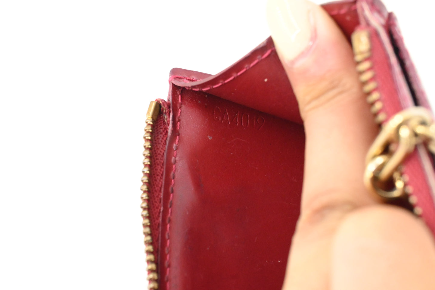 Louis Vuitton Cles NM in Indian Rose Vernis Leather