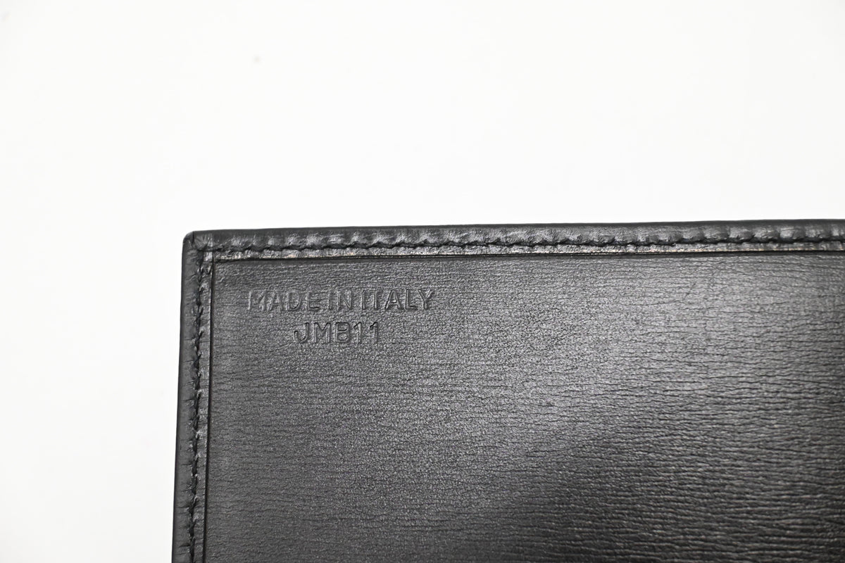 Celine Agenda Cover in Black Leather