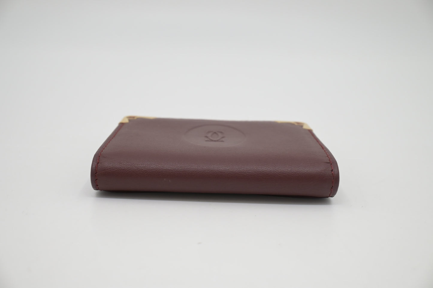 Cartier Coin Case in Burgundy Leather