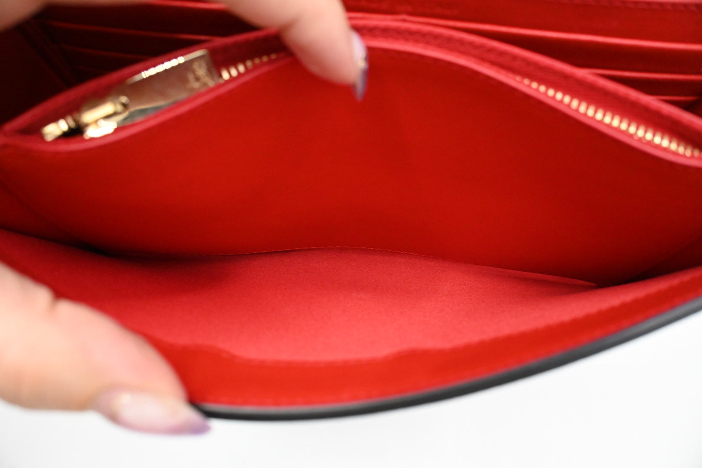 Louboutin Paloma Clutch in Black Loubinthesky Leather