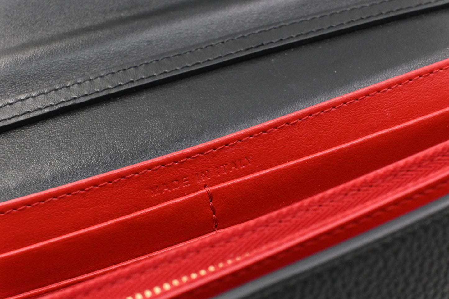 Louboutin Paloma Clutch in Black Loubinthesky Leather