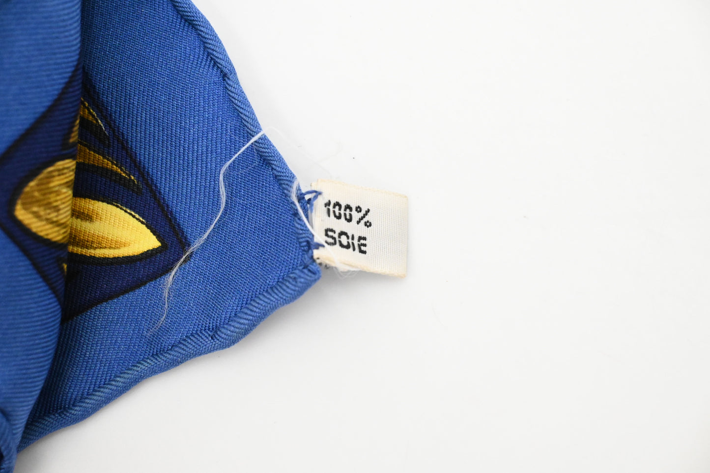 Hermes 'Jonques et Sampans' Carre 90 in Blue Silk