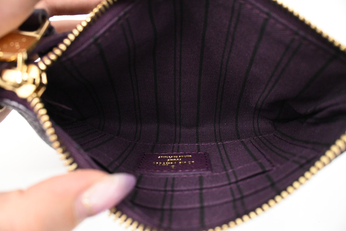 Louis Vuitton Citadine in Purple Empreinte Leather
