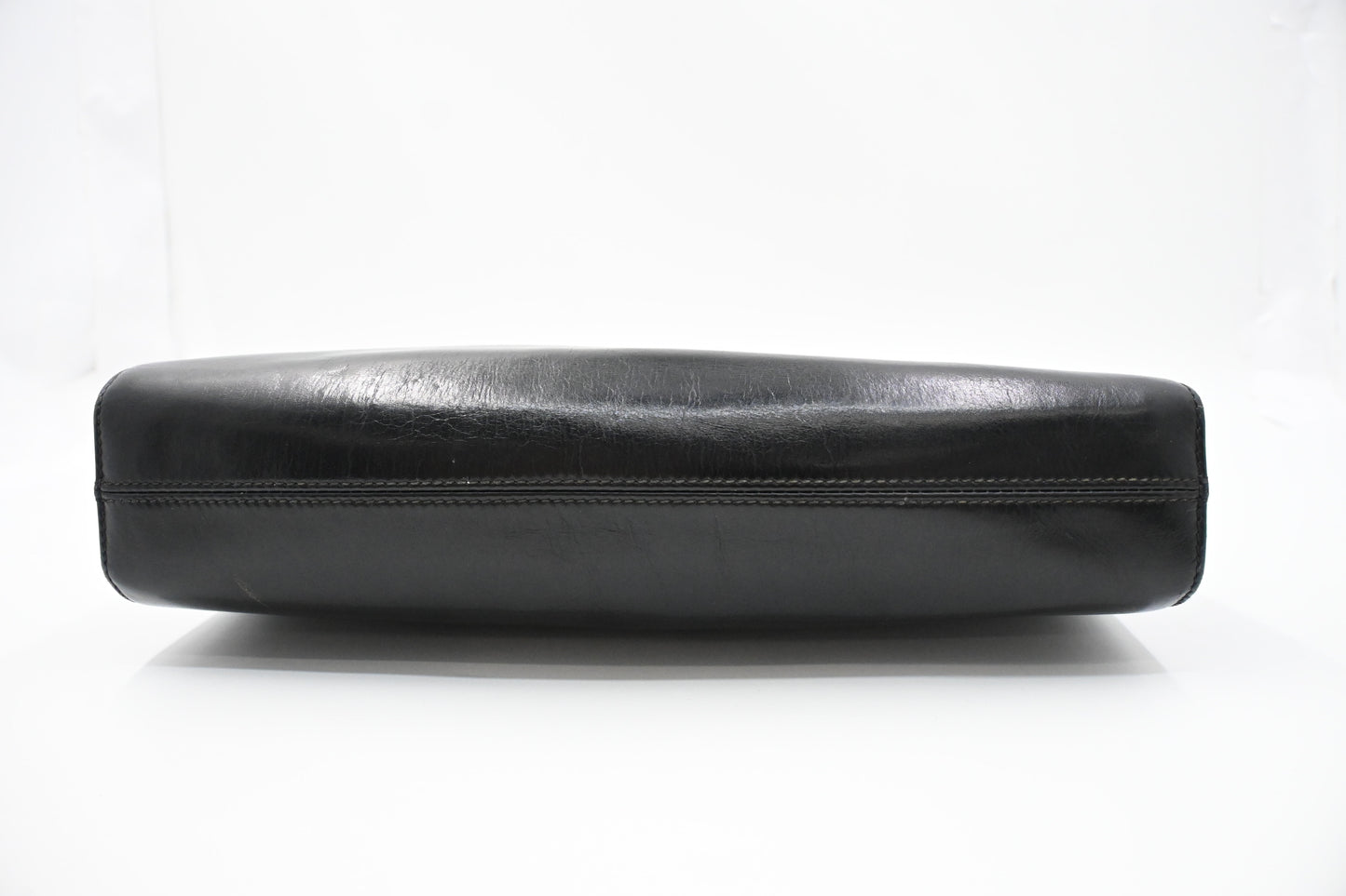 Ferragamo Chain Crossbody in Black Leather