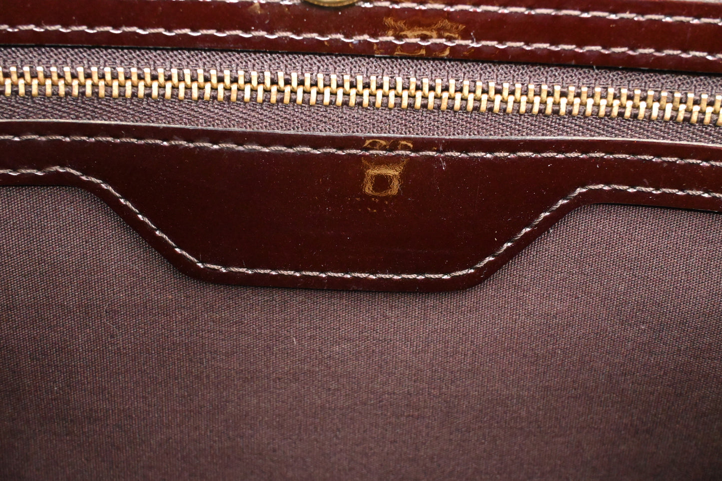 Louis Vuitton Catalina NS in Amarante Vernis Leather