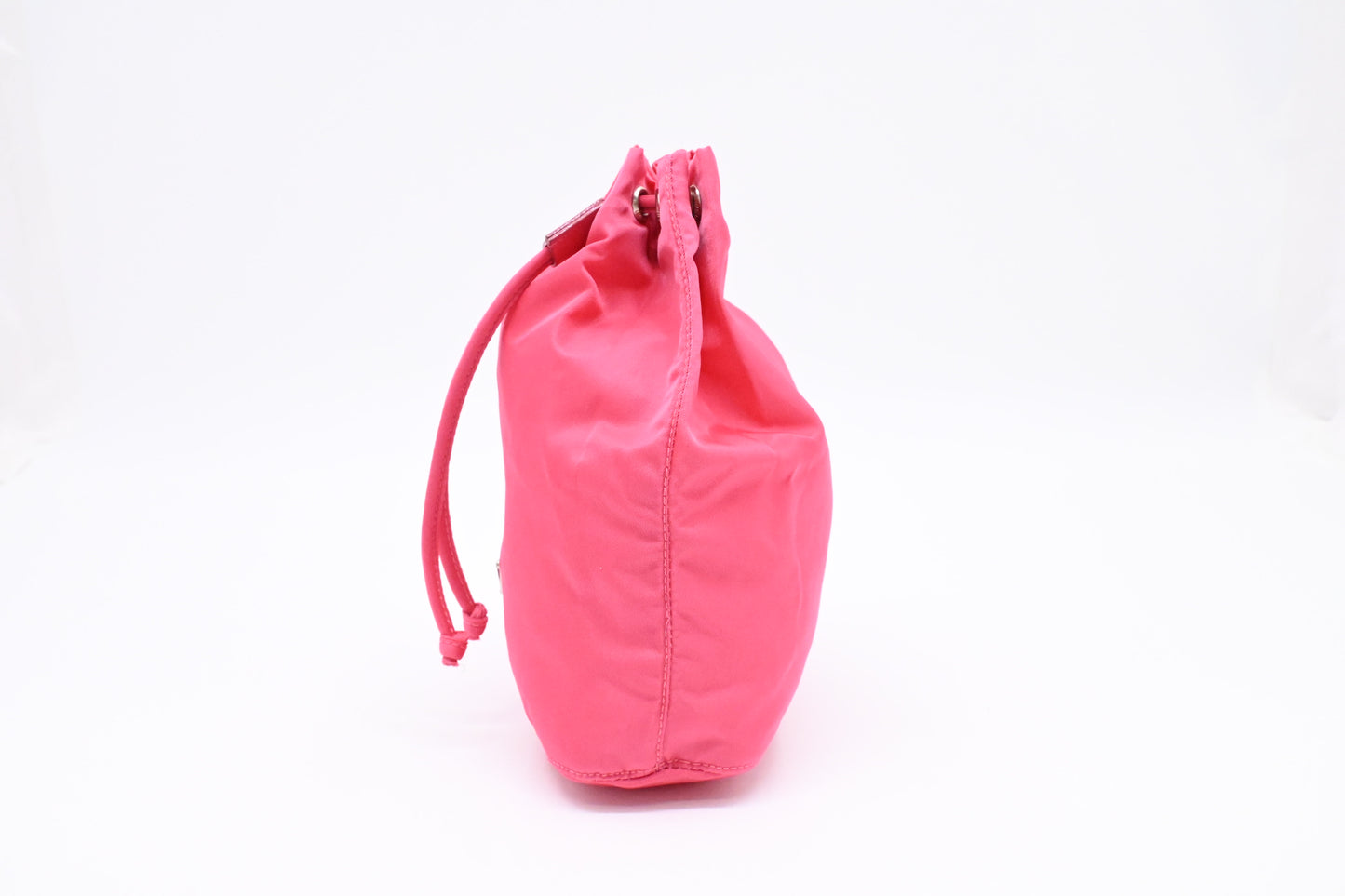 Prada Necessaire Bucket Pouch in Pink Nylon