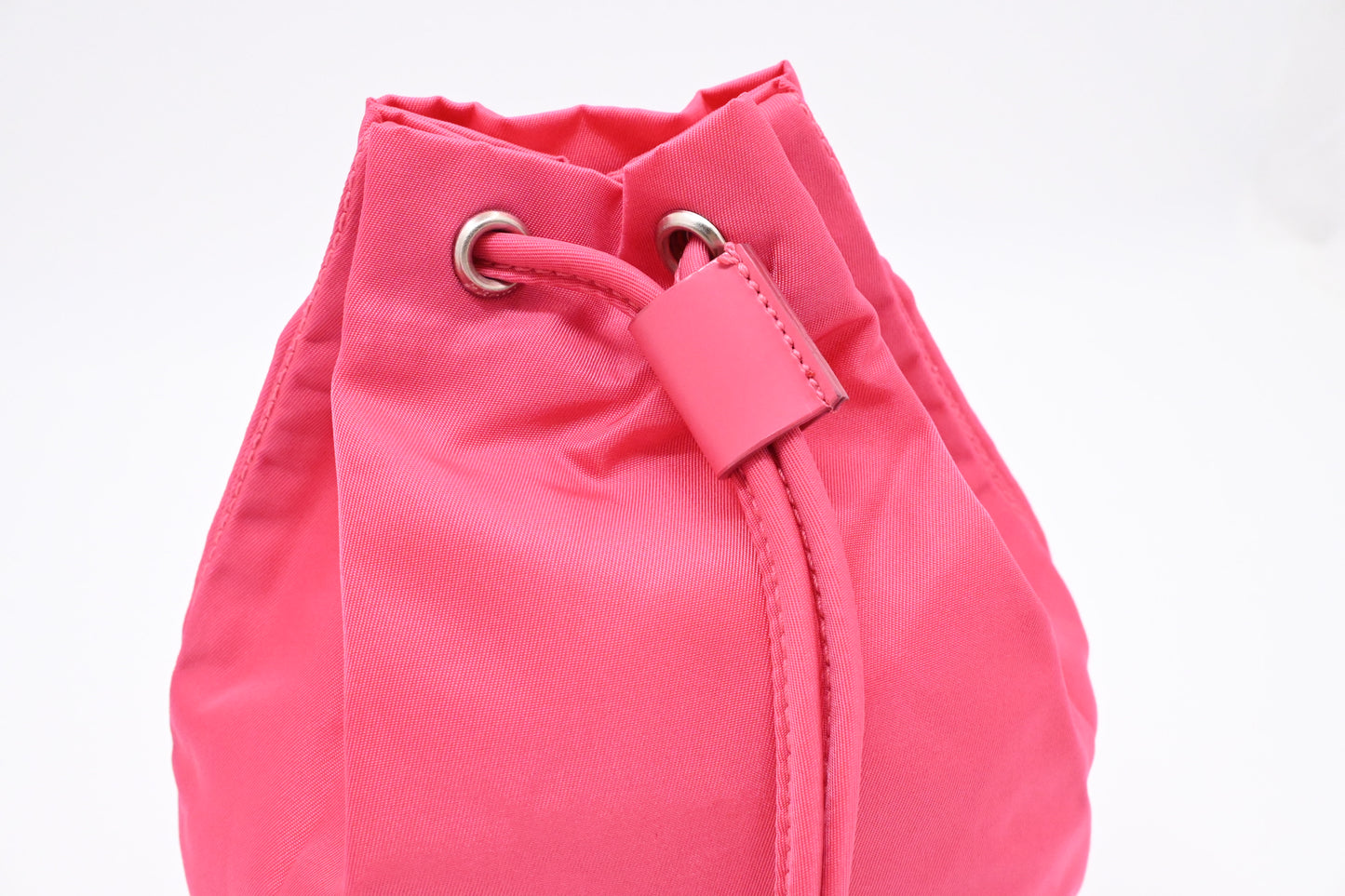 Prada Necessaire Bucket Pouch in Pink Nylon