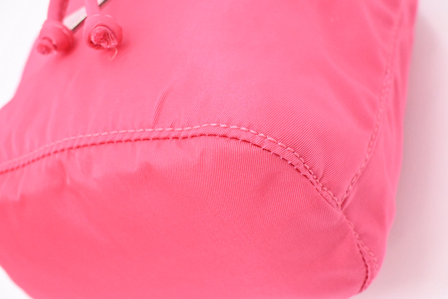 Prada Necessaire Bucket Pouch in Pink Nylon