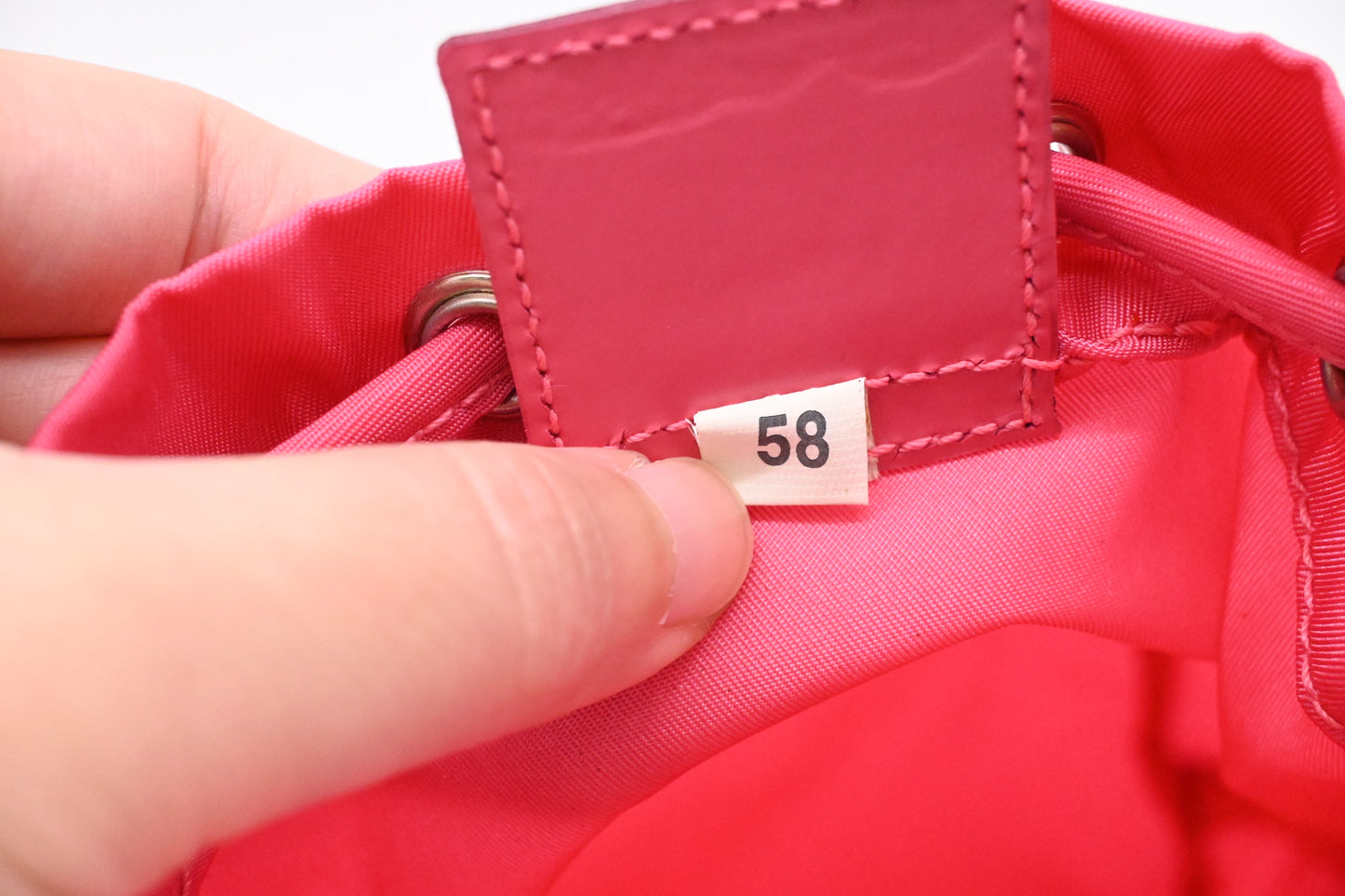 Prada Necessaire Bucket Pouch in Pink Nylon