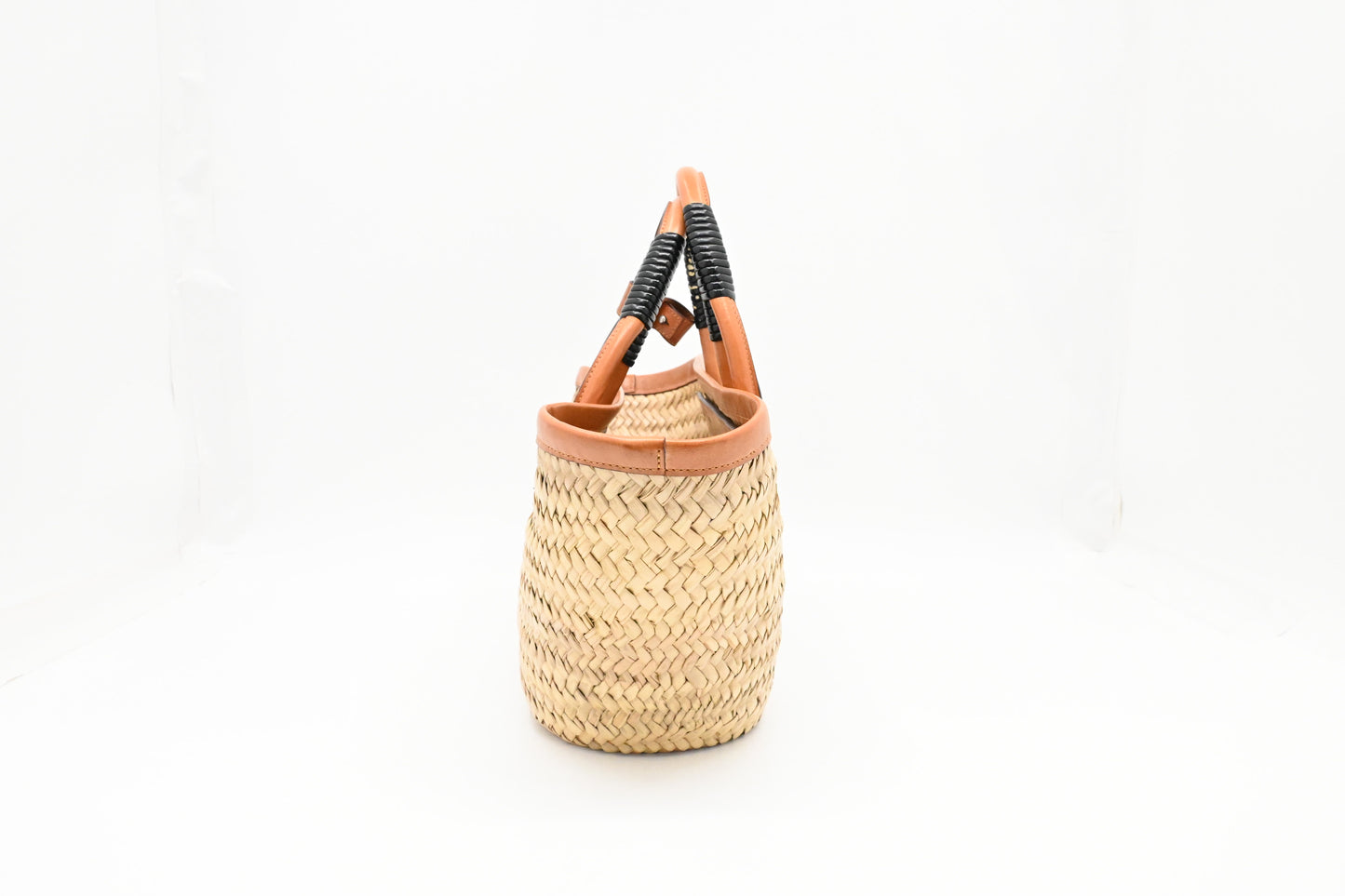 Balenciaga Bistro Panier Basket Bag in Tan Leather