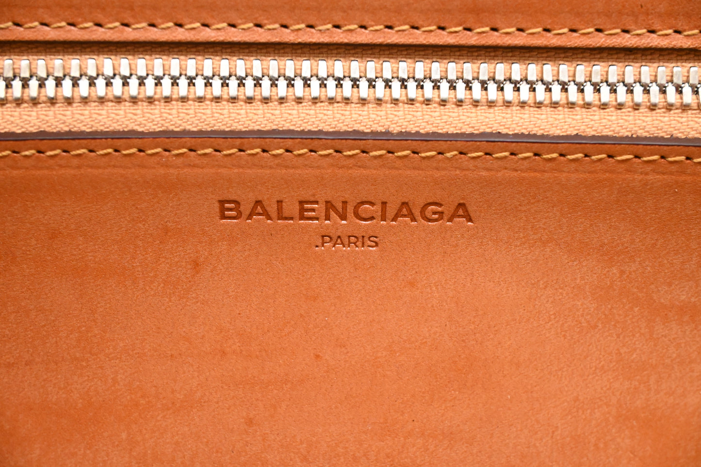 Balenciaga Bistro Panier Basket Bag in Tan Leather