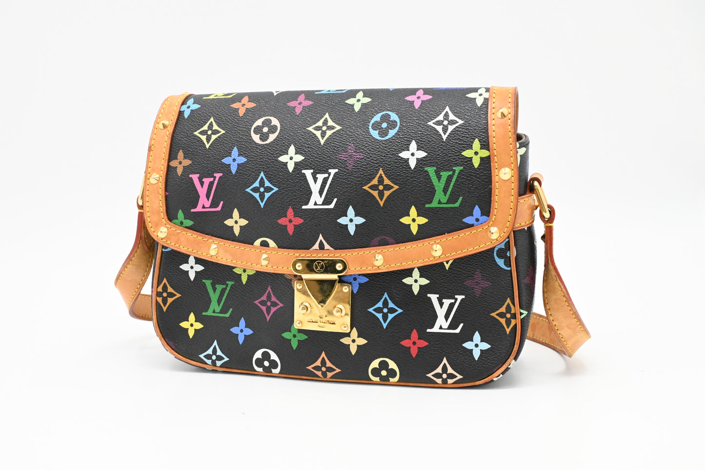 Louis Vuitton Sologne in Black Multicolor Monogram Canvas