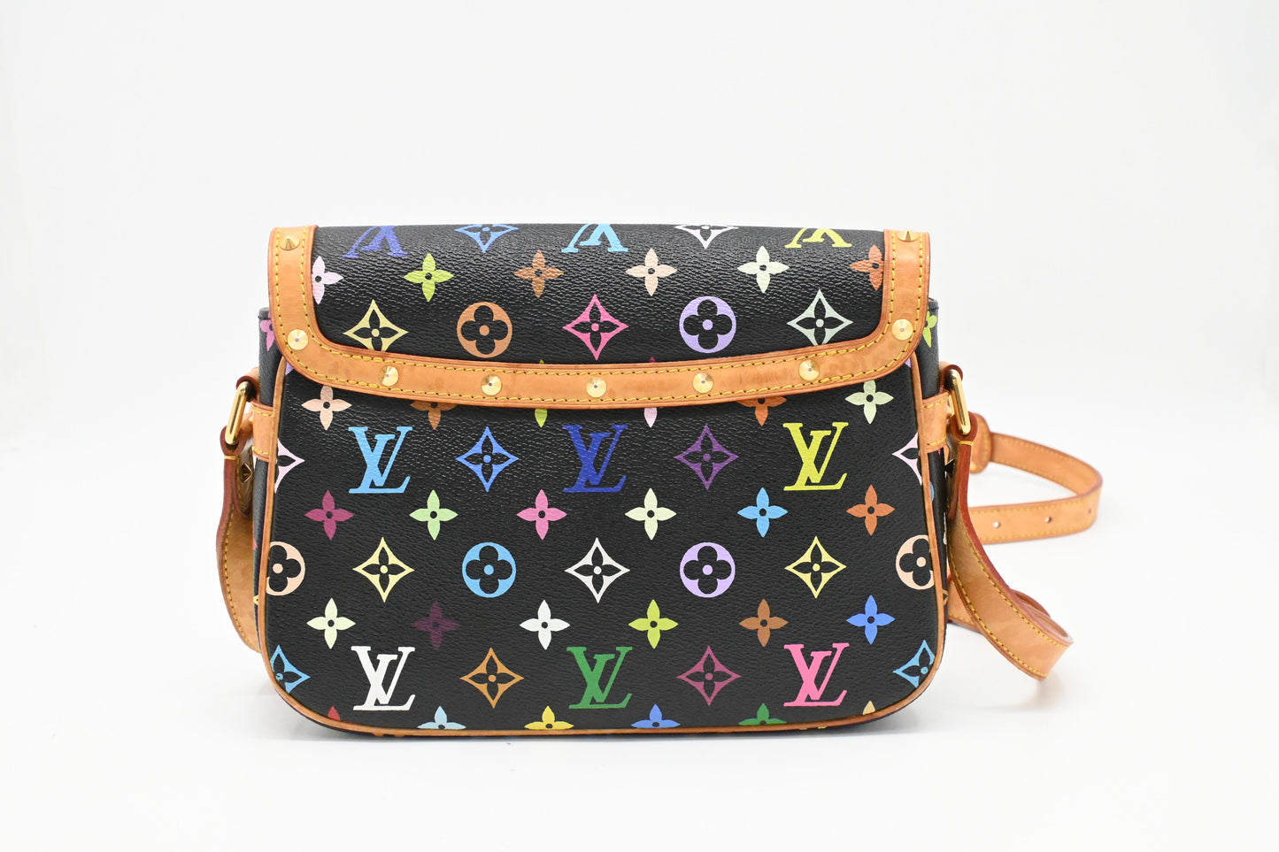 Louis Vuitton Sologne in Black Multicolor Monogram Canvas