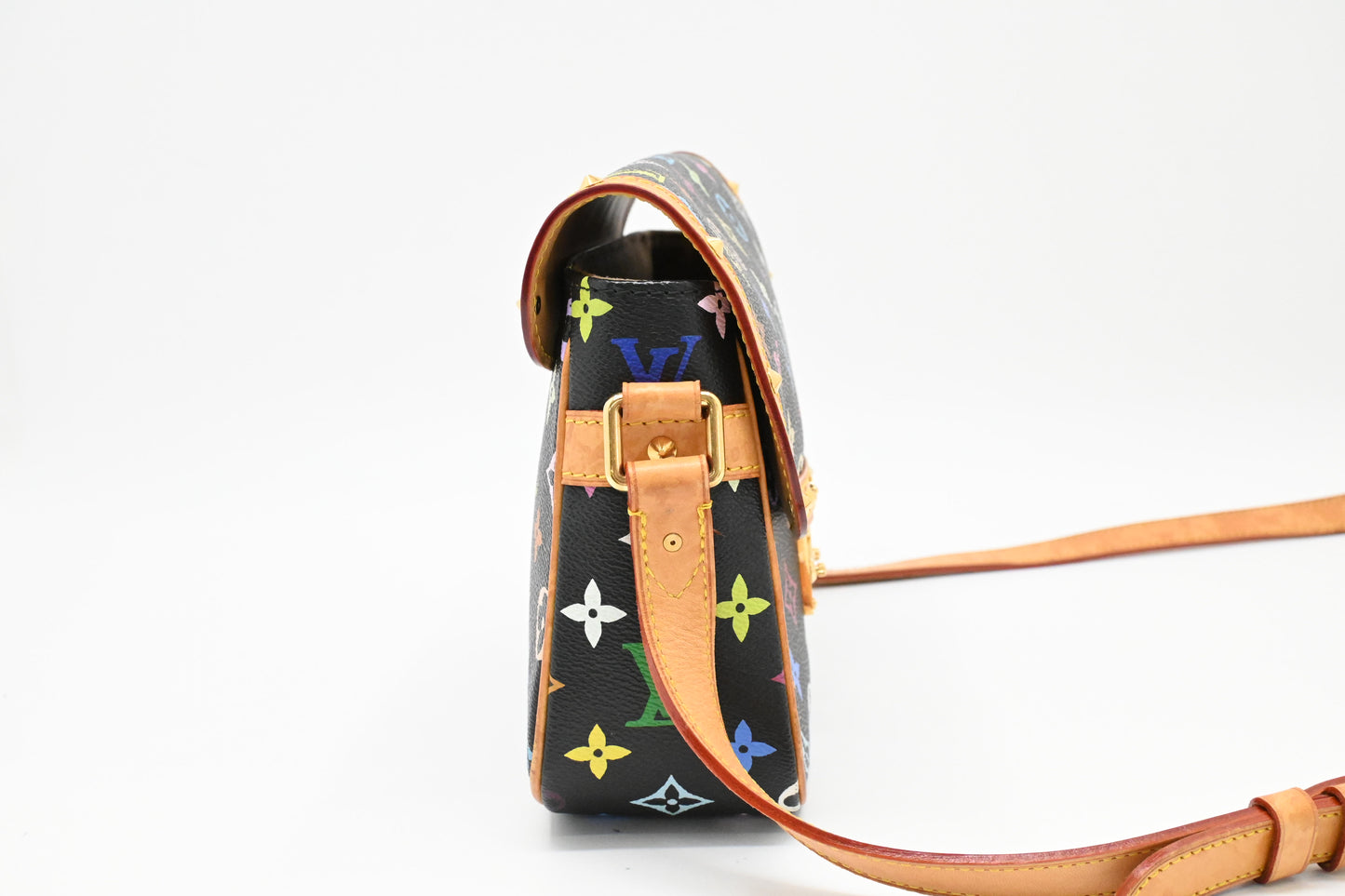 Louis Vuitton Sologne in Black Multicolor Monogram Canvas
