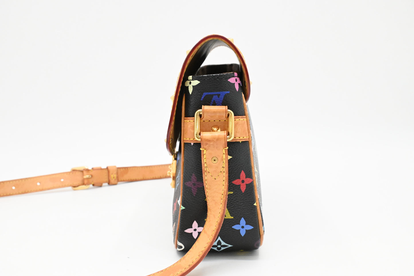 Louis Vuitton Sologne in Black Multicolor Monogram Canvas