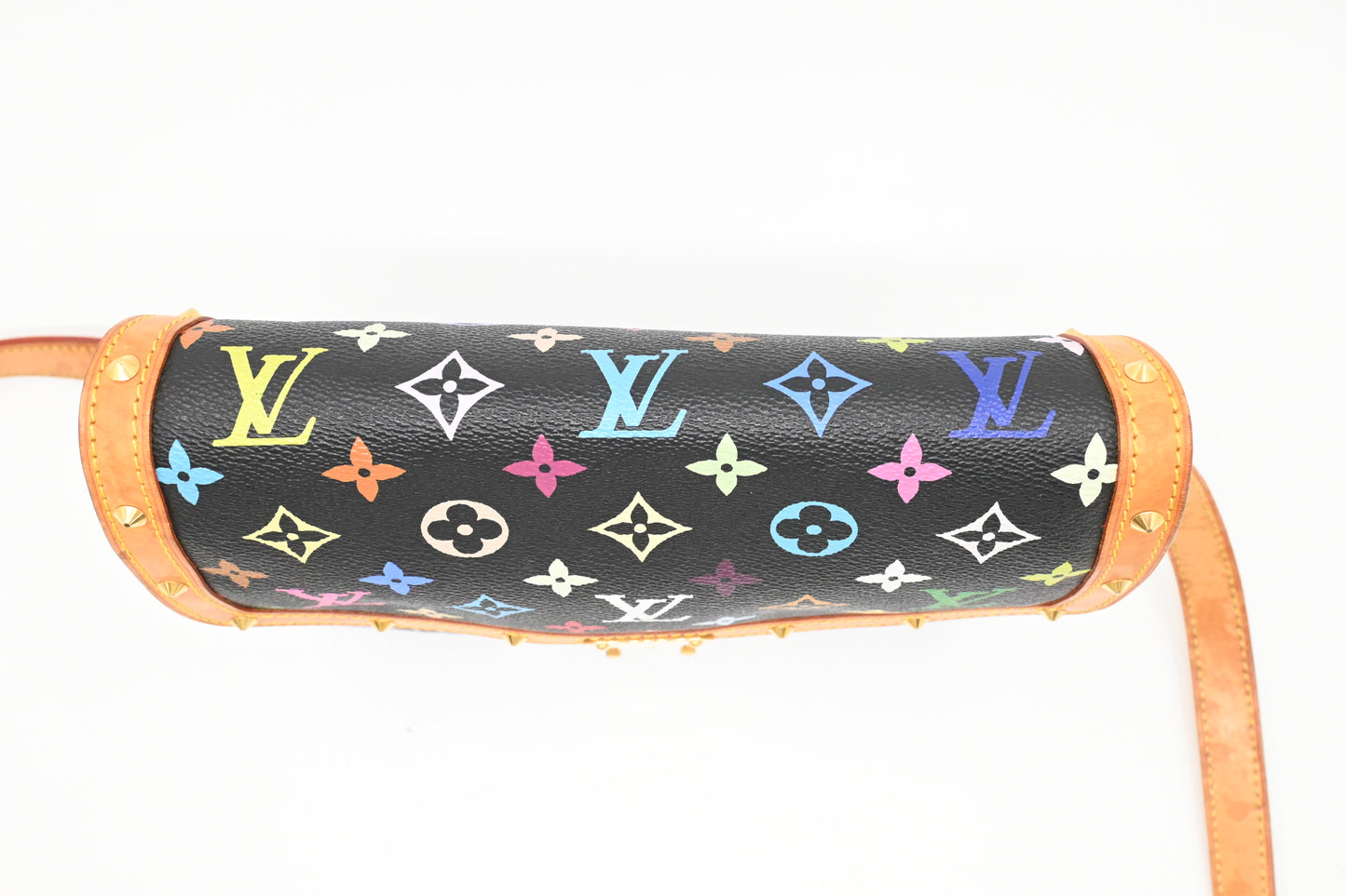 Louis Vuitton Sologne in Black Multicolor Monogram Canvas