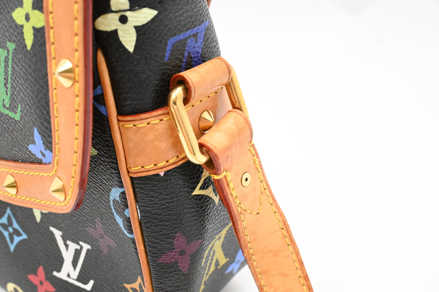 Louis Vuitton Sologne in Black Multicolor Monogram Canvas
