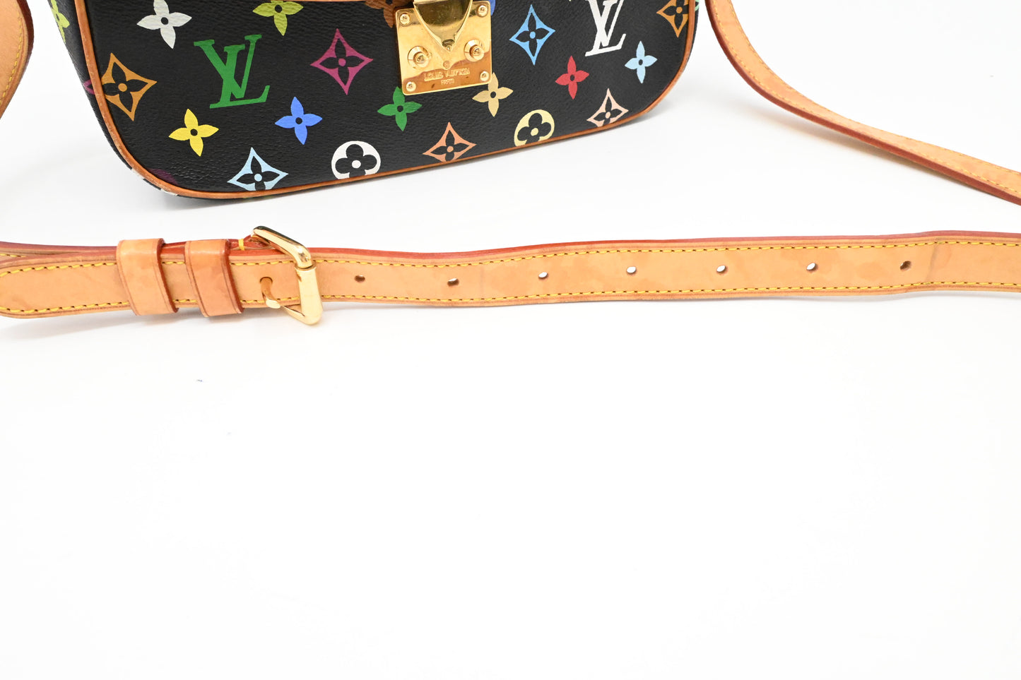 Louis Vuitton Sologne in Black Multicolor Monogram Canvas