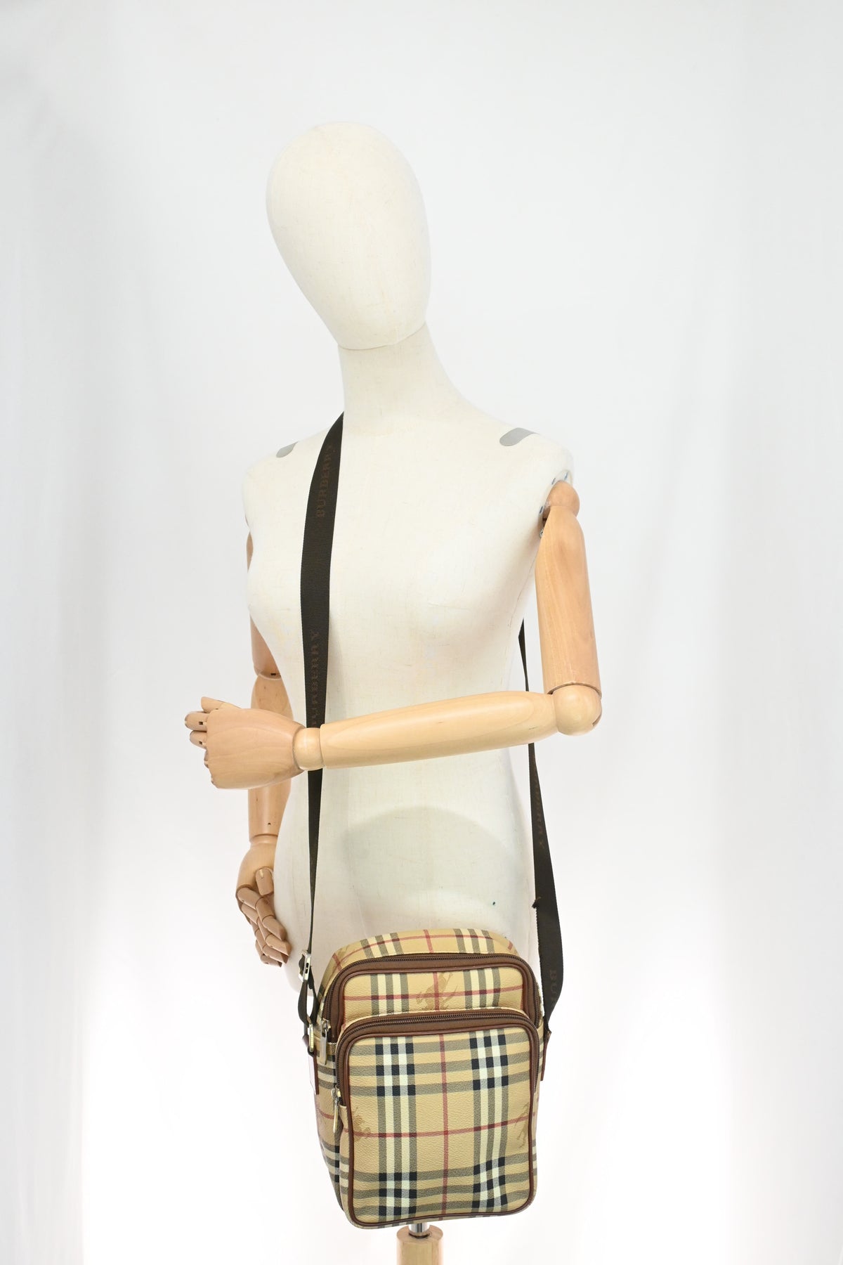 Burberry Crossbody in Check Canvas