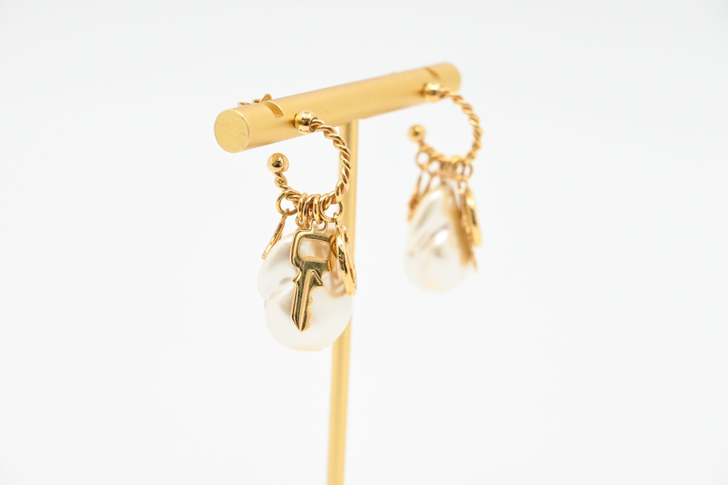 Louis Vuitton Pearl Charm Earrings