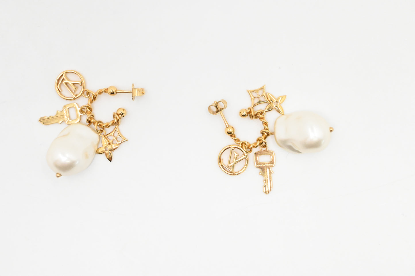 Louis Vuitton Pearl Charm Earrings