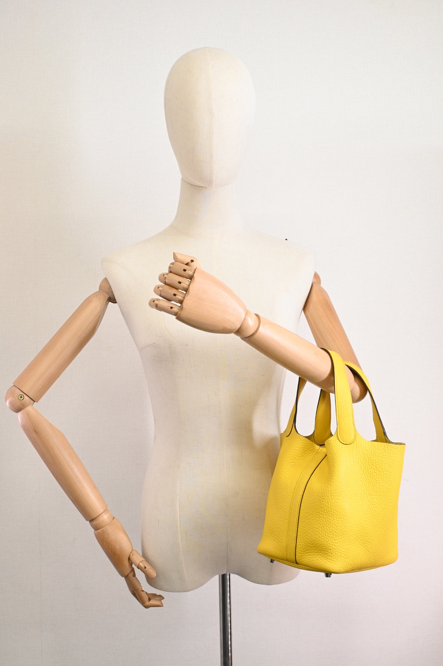 Hermes Picotin 18 in Limoncello Clemence Leather
