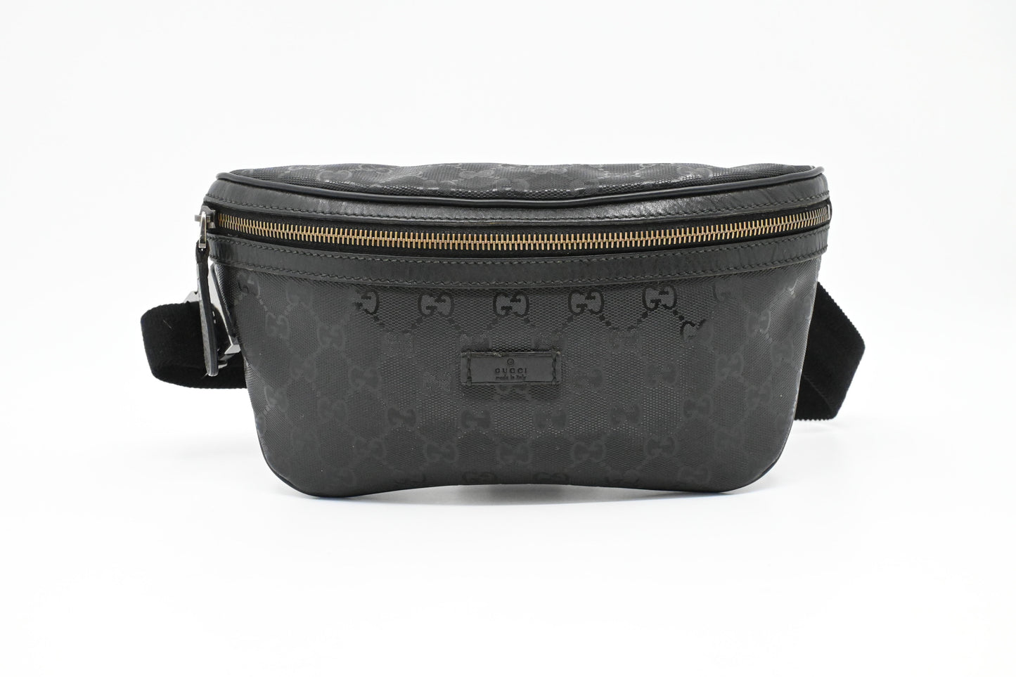 Gucci Bumbag in Black Imprime Canvas