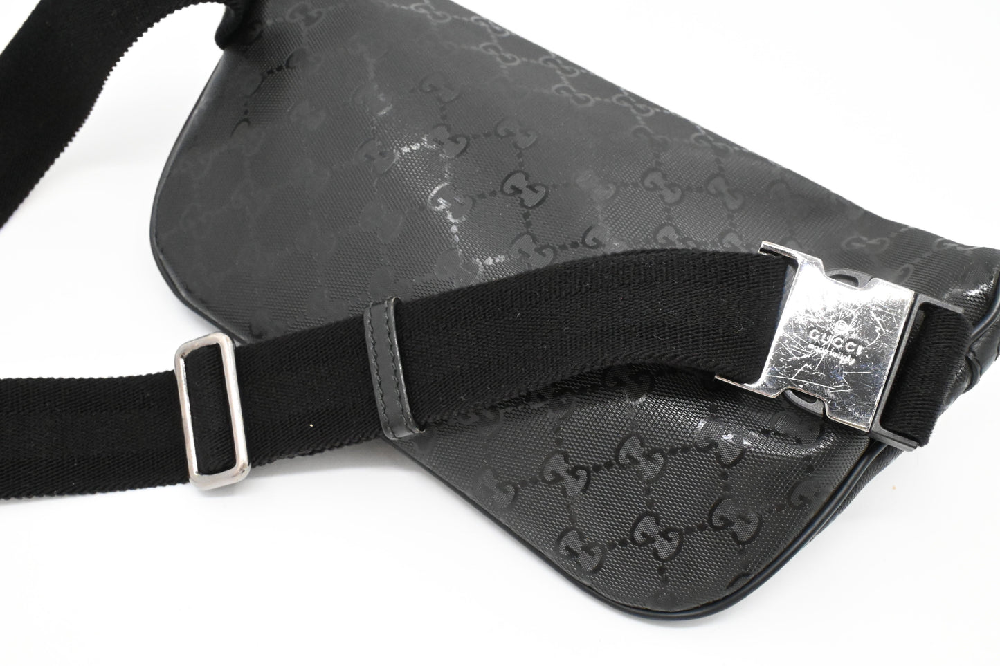 Gucci Bumbag in Black Imprime Canvas