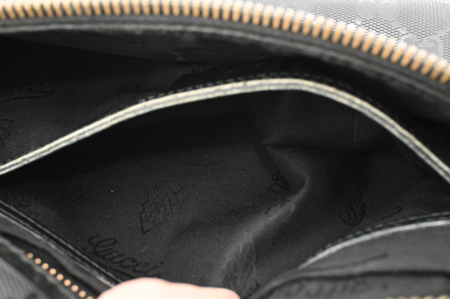 Gucci Bumbag in Black Imprime Canvas