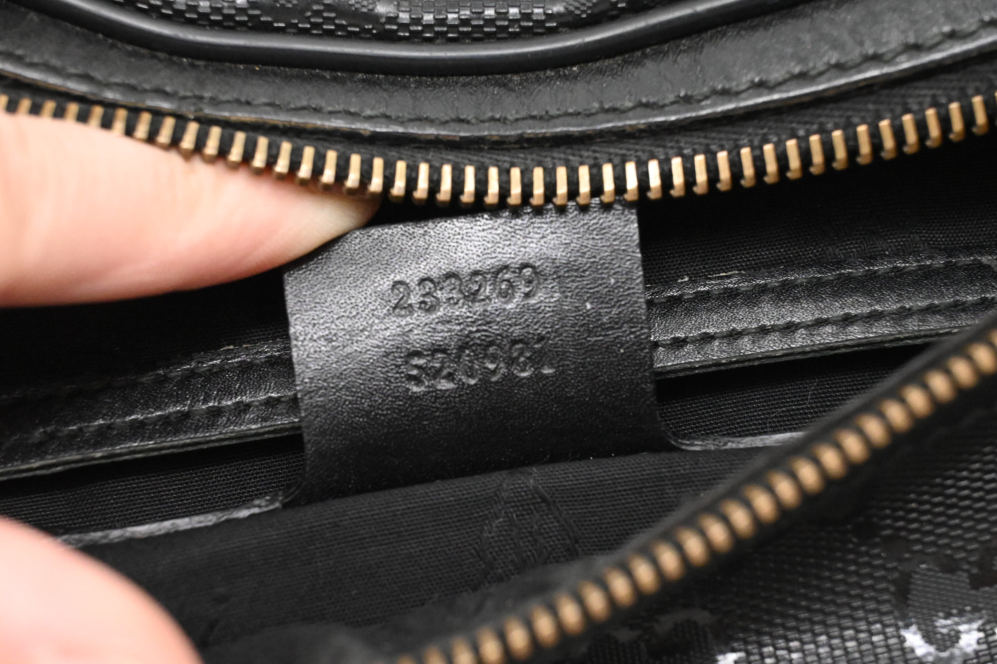Gucci Bumbag in Black Imprime Canvas