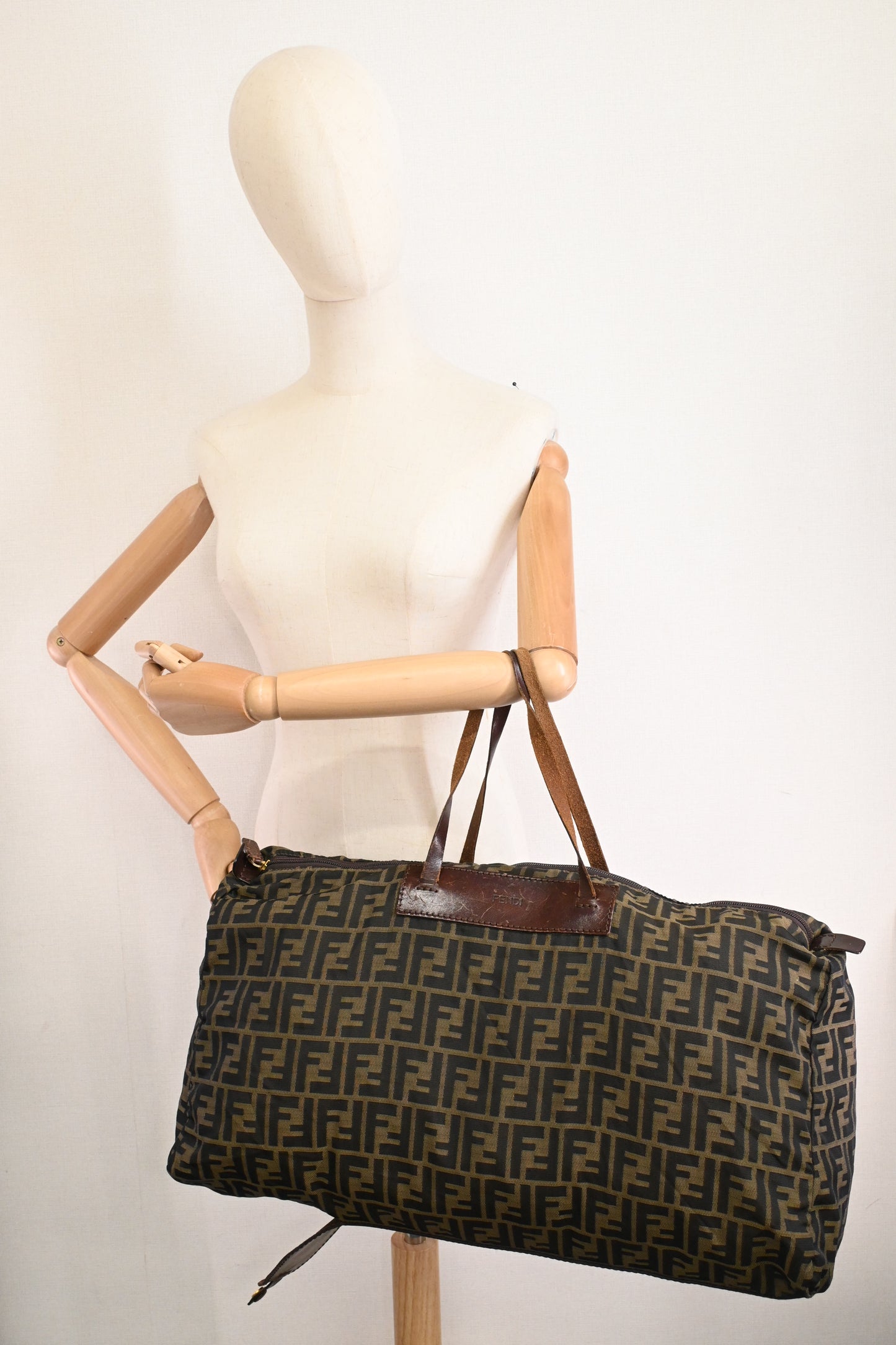 Fendi Foldable Duffle Bag in Zucca Canvas