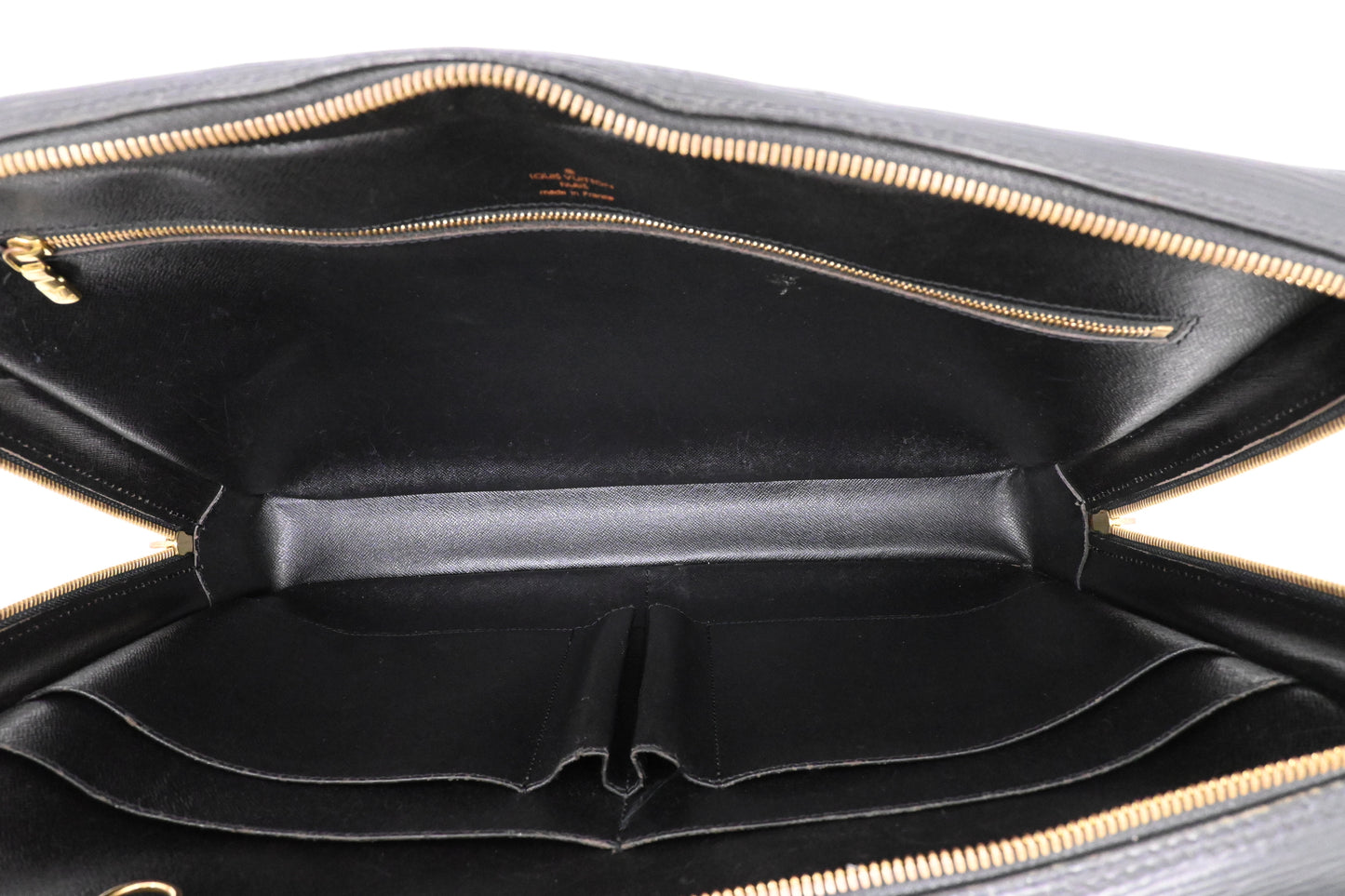 Louis Vuitton Porte Documents Voyage in Black Epi Leather