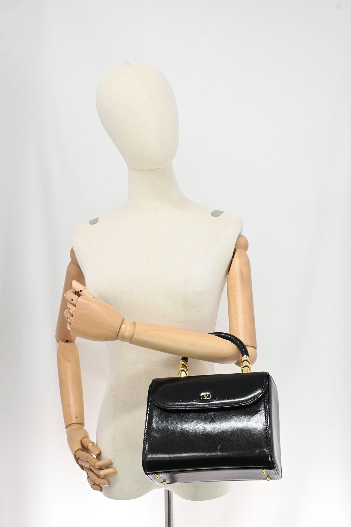 Valentino Vanity in Black Leather