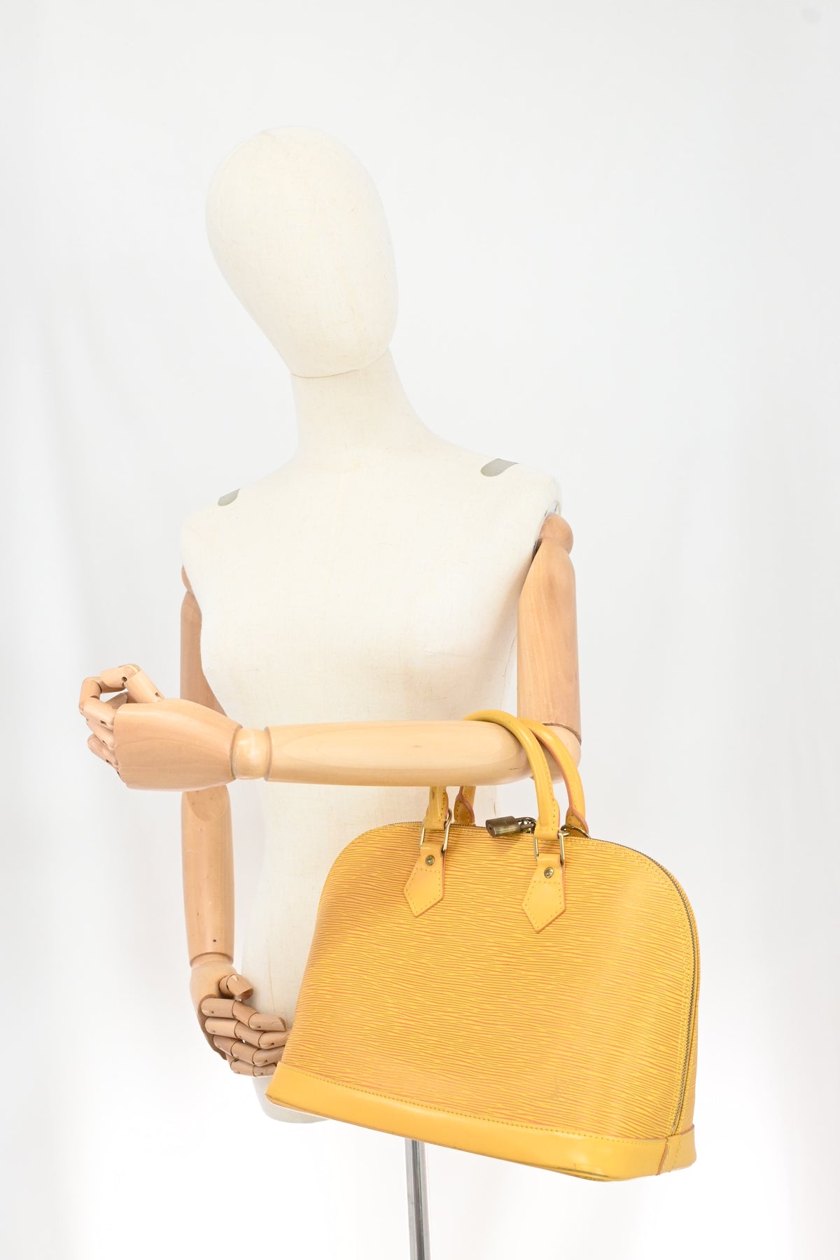 Louis Vuitton Alma in Yellow Epi Leather