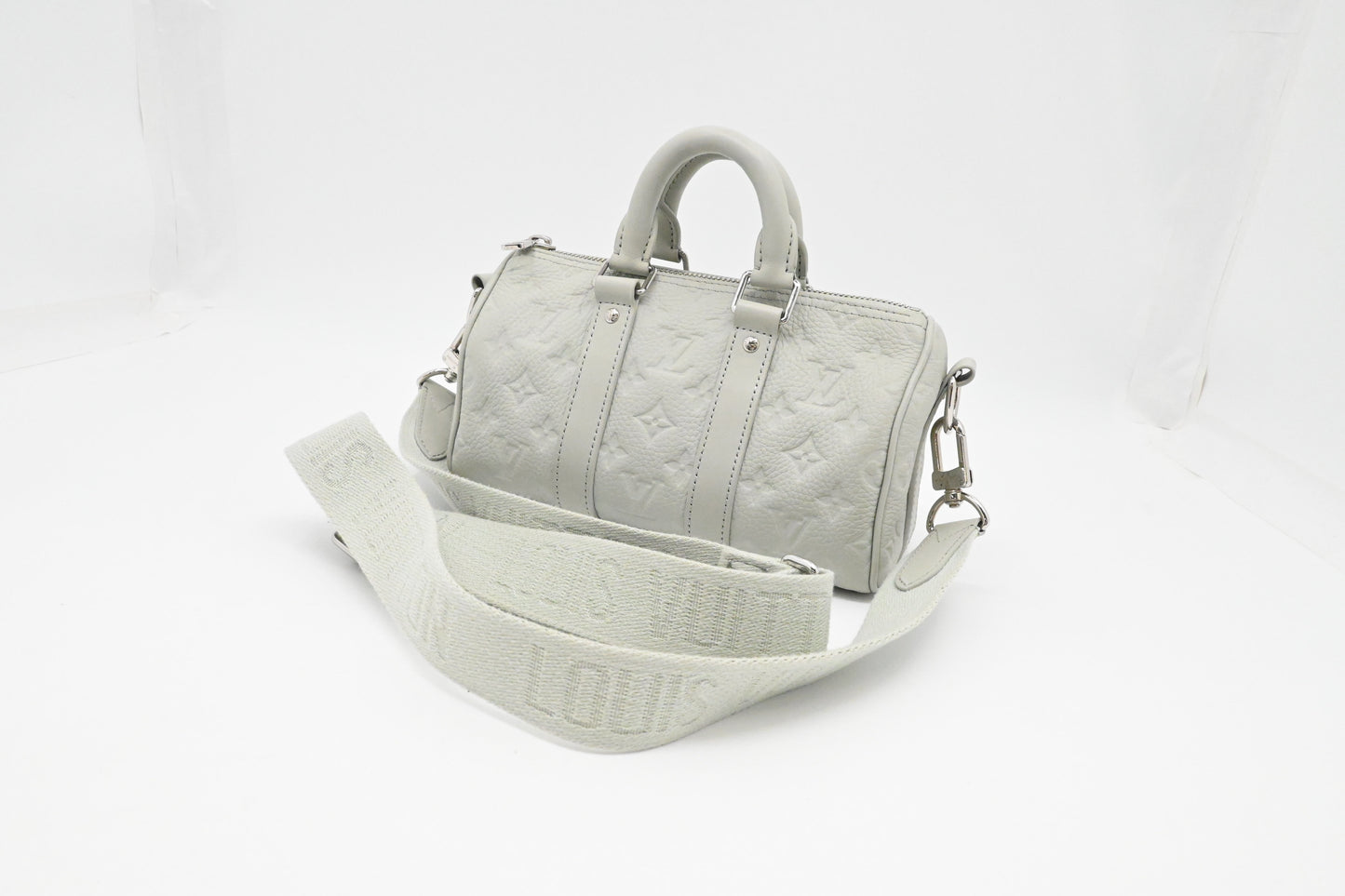 Louis Vuitton Keepall XS in Mineral Gray Taurillon Leather